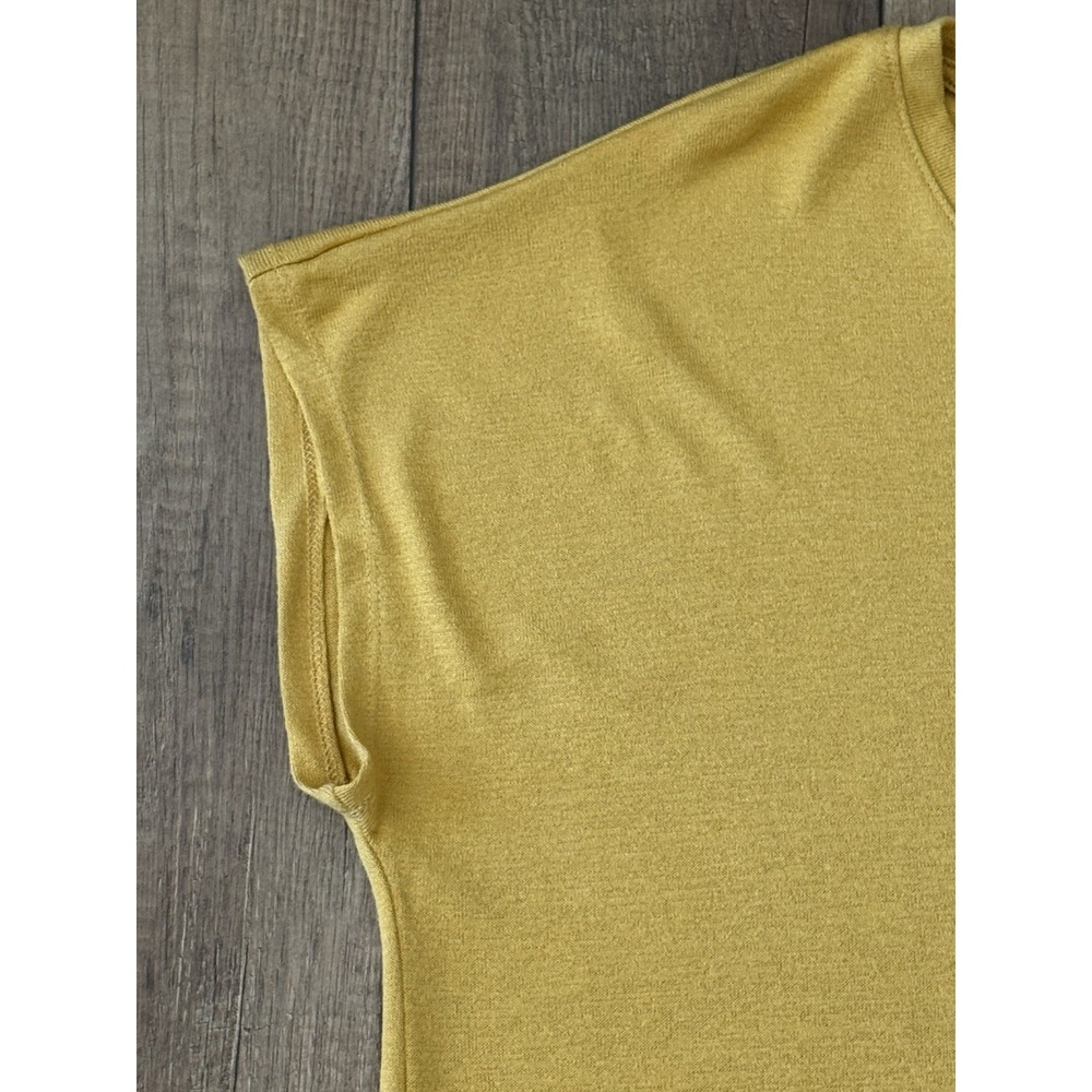 NWT ORVIS Women's Mustard Yellow V-Neck Short Sleeve Knit Casual Top Size XL - Picture 8 of 14
